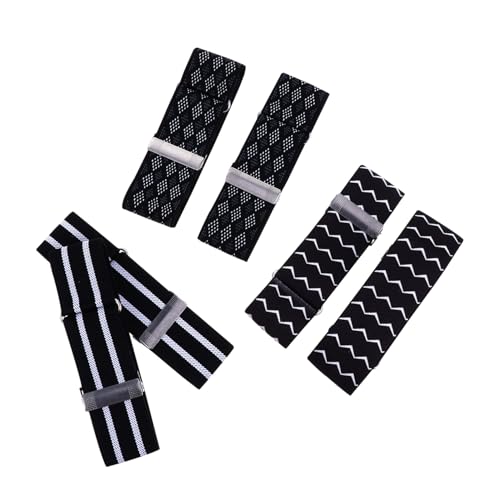 BESTYASH 3Paare Verstellbare Ärmelhalter für Damen Herren Elastische Armbänder für Langarmshirts Hochwertige Hemd Manschetten Armbinden von BESTYASH