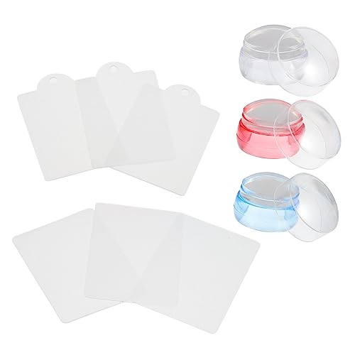 BESTYASH 3sätze Nagelstempel Komplett Mit Nailart-platte Silikon Und Nagelstempel-vorlagen Für Maniküre-stempel Sowie Nagelschablonen von BESTYASH