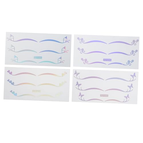 BESTYASH 4blatt Holografische Doppelaugenlid-sticker Mit Schmetterling Sternen Für Halloween-make-up Temporäre Augen-make-up-aufkleber Für Für Festivals Und Partys BESTYASH 4blatt Holografische Doppelaugenlid-sticker Mit Schmetterling Sternen Für Halloween-make-up Temporäre Augen-make-up-aufkleber Für Für Festivals Und Partys von BESTYASH