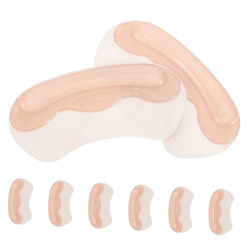 BESTYASH 4paare Silikon Fersenkissen Für Damen Rutschfeste Einlagen Für High Heels Verhindern Blasenbildung Und Fersenschmerzen Lösung Für Große Schuhe Hautfarbene Pads von BESTYASH