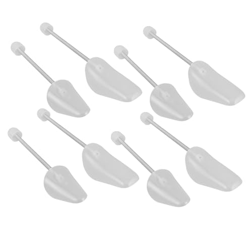 BESTYASH 4 Paare Einstellbare Kunststoff Schuhspanner mit Federmechanismus Schuhformhalter für Damen und Herren Kompakte Langlebige Schuhstützen zum Erhalt der Schuhform Platzsparenden von BESTYASH