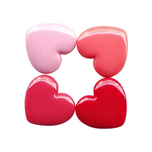 BESTYASH 4 STÜCKE Teiliges Herzförmiger Kosmetikbehälter für Lippenstift Lippenbalsam Lidschatten und Leicht Sicher für Reisen Zufällige Farben Zufällige Farbe Zufällige Farbe von BESTYASH