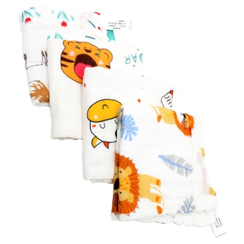 BESTYASH 4 Stück Gesichtshandtuch Aus Reiner Baumwolle Speicheltuch Wischwaschlappen Sanfte Spucktücher Aus Für Babys Feuchttücher Speicheltuch Handtücher Handtuch Zum von BESTYASH