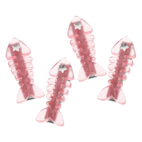 BESTYASH 4 Stück Haarnadel Mit Fischgrätenmuster Klein Lockig Clips Fisch Haarspange Tischleuchte Haarschmuck Haare Verhauen Klammer Haarnadeln Haarspangen Für Frauen Haarbarrette Plastik von BESTYASH