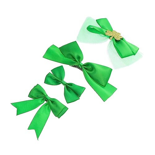 BESTYASH 4stücke Grüner Haarclip Mit Schleifen Für Patrick's Day Lustige Haarnadeln Für Erwachsene Accessoire Für Festliche Anlässe Und Partys von BESTYASH