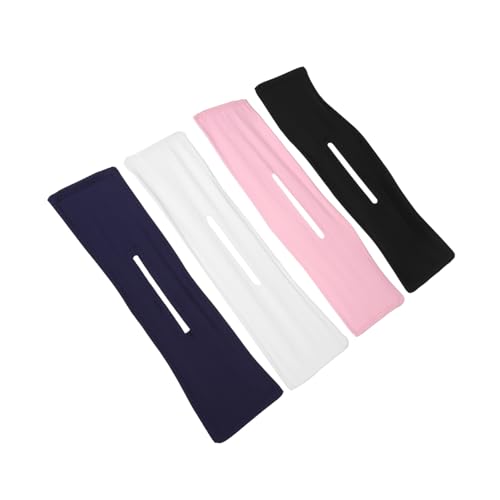 BESTYASH 4 Stück Lockenwickler Dutt Twist Mädchen Chignon Spitze Styling Haarschmuck Frau Frauen Stirnbänder Locken Haarspangen Rosa Frisur Shaper Natürlicher Kopfband Stoff von BESTYASH