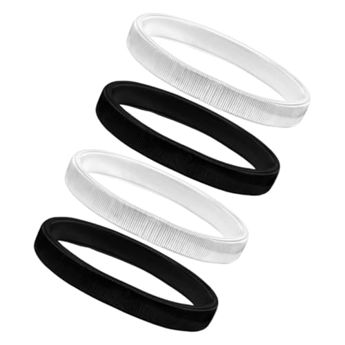 BESTYASH 4 Stück Modisches Frühlingsarmband Armbänder Chunky Schlangenkettenarmband Armreif Ärmelhalter Spulenwickel Armband Ärmel Armband Hemdärmel Strumpfbänder Ärmel Armreif Metall von BESTYASH