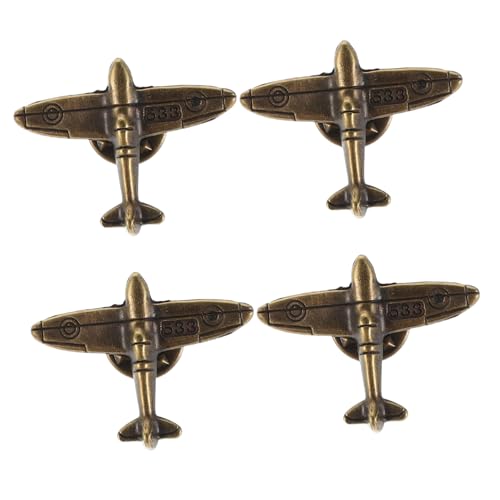 BESTYASH 4stücke Flugzeug-anstecknadel Für Herren Brosche Aus Passend Für Anzüge Pullover Schals Hüte Mäntel Accessoires von BESTYASH