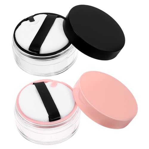 BESTYASH 4 Stück Puderdose Container Leere Make-up-behälter Reisepulverbehälter Lose Pulverbehälter Kleine Puderquaste Leere Kissen-kompakthülle Make -up -behälter Plastik von BESTYASH