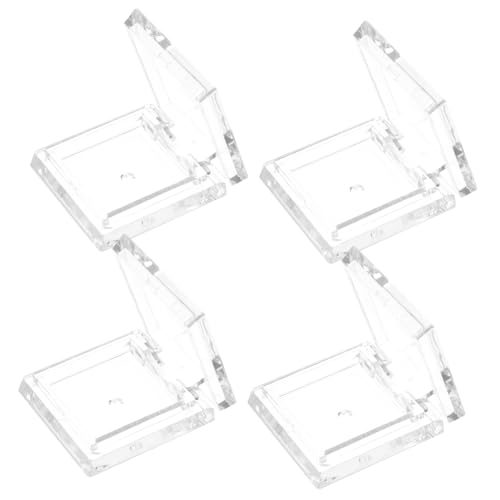 BESTYASH 4 Stück Quadratische Transparente Lidschattenpans aus Kunststoff Leere Make up Palette Wiederverwendbar Langlebig Kompakt für DIY Lidschatten Lippenbalsam Praktischer Kosmetik von BESTYASH