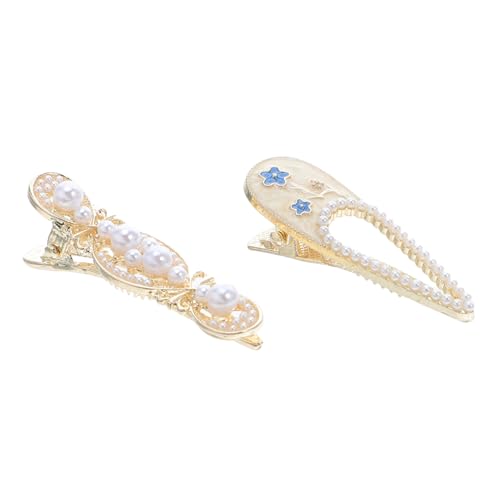 BESTYASH 4stücke Western-haarspangen Für Damen Blumen-haarspangen Perlen-haarspange Haarklammer Blume Damen Für Haarstyling-accessoires Haarspange von BESTYASH