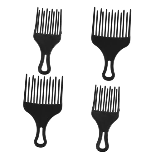 BESTYASH 4 Stück Teiliges Breitzahniger Haarkamm Kunststoff Stylingkamm für Lockiges und Glattes Haar Damen Herren Geeignet Praktische Entwirrung und Haarbehandlung von BESTYASH