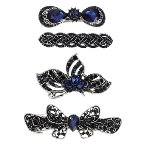 BESTYASH 4 Stück Teiliges Damen aus Legiertem mit Funkelnden Strasssteinen und Blattdesign Modische Haarklammern für Vielseitige Frisuren Langlebig und Elegant für Alltag und Party BESTYASH 4 Stück Teiliges Damen aus Legiertem mit Funkelnden Strasssteinen und Blattdesign Modische Haarklammern für Vielseitige Frisuren Langlebig und Elegant für Alltag und Party von BESTYASH