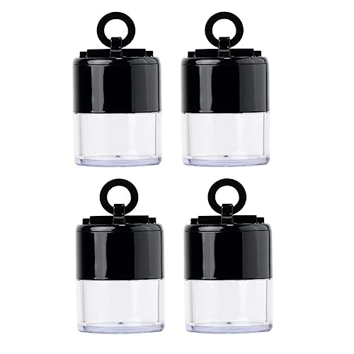 BESTYASH 4 Stück Teiliges Kompakte Tragbare Wiederverwendbare Puderdosen mit Auslaufsicherem Deckel Praktisches Leichtes Kosmetikbehälter für Lose Puder für Damen Unterwegs von BESTYASH