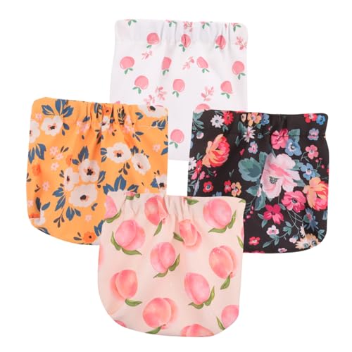 BESTYASH 4 Stück Teiliges Kosmetiktaschen für Damen Kleine Makeup Täschchen mit Einzigartigem für Lippenstift Münzen und Kosmetik Tragbar und Vielseitig von BESTYASH