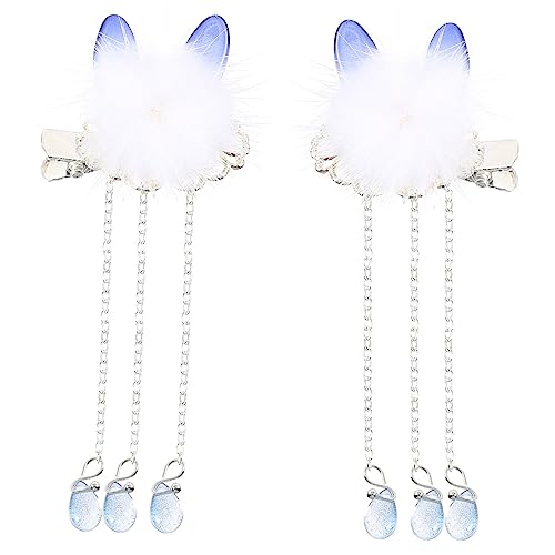 BESTYASH 4 Stück Teiliges Retro Hasenohren Haarnadeln Chinesischer Stil Haaraccessoire Klassischer Haarschmuck für Damen für Hochzeiten und Besondere Anlässe von BESTYASH