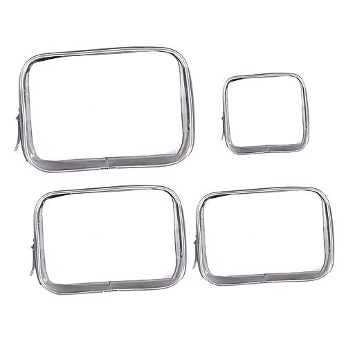 BESTYASH 4 Stück Teiliges Transparente Kosmetiktaschen aus Wasserdichtem Multifunktionale und Toilettentaschen Organizer für Kosmetik und Persönliche Gegenstände von BESTYASH