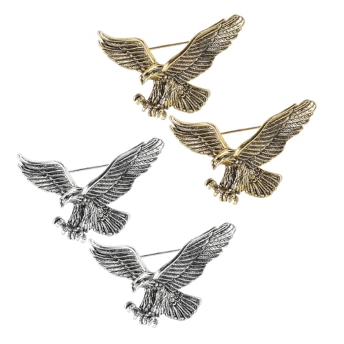 BESTYASH 4 Stück Vintage Adler Brosche Hut Reversnadel Adler-Brosche-Clips Einzigartige Brosche Stilvolle Brustbrosche Retro Anstecker Adler Brustnadel Anstecknadel für Kleidung Legierung BESTYASH 4 Stück Vintage Adler Brosche Hut Reversnadel Adler-Brosche-Clips Einzigartige Brosche Stilvolle Brustbrosche Retro Anstecker Adler Brustnadel Anstecknadel für Kleidung Legierung von BESTYASH