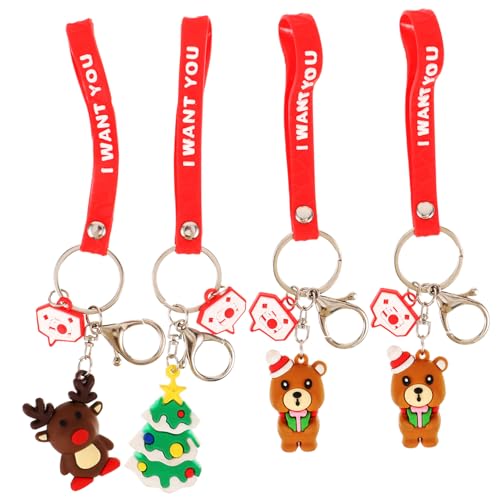 BESTYASH 4stücke Weihnachts Schlüsselanhänger Niedliche Weihnachtsmann Schneemann Und Elch Schlüsselanhänger Charmante Deko Für Taschen Schlüssel Und Für Weihnachten Geburtstage Und BESTYASH 4stücke Weihnachts Schlüsselanhänger Niedliche Weihnachtsmann Schneemann Und Elch Schlüsselanhänger Charmante Deko Für Taschen Schlüssel Und Für Weihnachten Geburtstage Und von BESTYASH