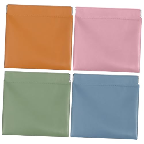 BESTYASH 4stücke Mini Kosmetiktasche Teilig Wasserfest Für Handtasche Reise-Organizer Multifunktionale Pouch Für Damen Für Make-up Münzen Und Lippenstift TPU Material von BESTYASH