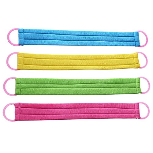 BESTYASH 4stücke Rückenschrubber Peeling Handtuch Für Körperbad Langes Körpermassagetuch Badezimmer Zubehör Für Rücken Und Brustreinigung von BESTYASH