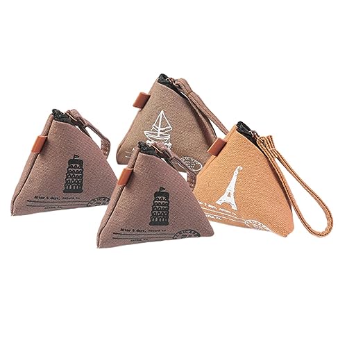BESTYASH 4stücke Münztasche Aus Canvas in Pyramidenform Für Damen Geldbörse Mit Reißverschluss Für Münzen Kleingeld Scheine Schlüssel Quittungen Für Alltag Schule Einkaufen Arbeit BESTYASH 4stücke Münztasche Aus Canvas in Pyramidenform Für Damen Geldbörse Mit Reißverschluss Für Münzen Kleingeld Scheine Schlüssel Quittungen Für Alltag Schule Einkaufen Arbeit von BESTYASH