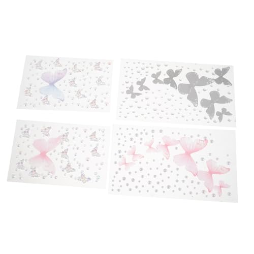 BESTYASH 4blätter Selbstklebende Augen-make-up Sticker Mit Funkelnden Strasssteinen Für Festivals Partys Und Halloween Glitzernde Gesichtsschmuck Für Bühne Und Konzerte BESTYASH 4blätter Selbstklebende Augen-make-up Sticker Mit Funkelnden Strasssteinen Für Festivals Partys Und Halloween Glitzernde Gesichtsschmuck Für Bühne Und Konzerte von BESTYASH