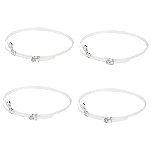 BESTYASH 4paare Transparente Schnürsenkel Für High Heels Riemen Für Schuhe Mit Bändern Knöchelriemen Ersatz Für Damen Heels Schuhbänder Zum Binden Für Tanzschuhe Und Sandalen von BESTYASH