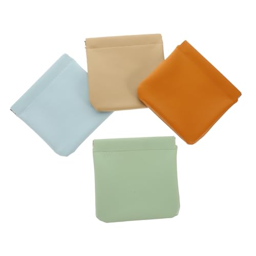 BESTYASH 4stücke Kleine Make-up-Tasche Aus Kunstleder Lippenstiftetui Für Damen Make-up-Aufbewahrungstasche Kompaktes Und Leichtes Kosmetiktasche Für Täglichen Gebrauch Und Unterwegs von BESTYASH