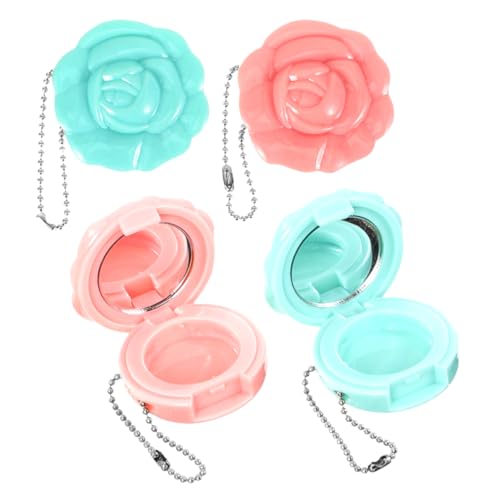 BESTYASH 4stücke Leere Lippenstift-palette Mit Spiegel Make-up Organizer Für Lidschatten Blush Und Lippenbalsam Rosé Design Für Unterwegs Und Kreative Anwendungen von BESTYASH