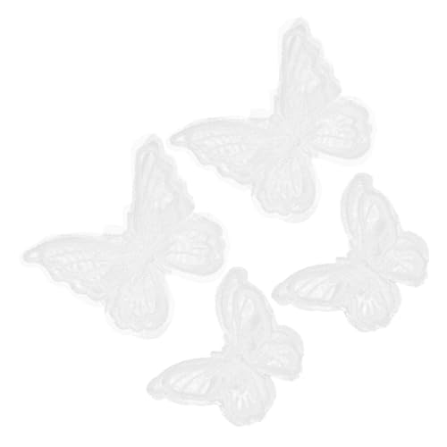 BESTYASH 4stücke Schmetterling Haarspange Aus Spitze Und Netzstoff Clip Haaraccessoires Für Halloween Hochzeit Damen Und Mädchen Mit Schmetterlings Applikation Und Spitzenbesatz von BESTYASH