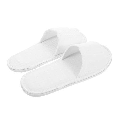 BESTYASH 5 Paare Offene Zehen Hausschuhe für Herren und Damen Wiederverwendbare Weiche Stoffslipper als Gästeslipper für Hotel Spa Reise und Innenbereich Lang Atmungsaktiv und Komfortabel von BESTYASH