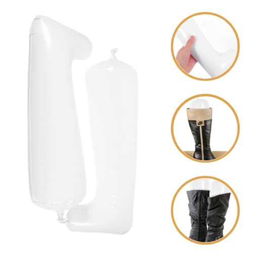 BESTYASH 5 Paare Stiefelspanner aus Dickem PVC Aufblasbare Stiefelformer für Damen und Herren Robuste Schuhstützen zum Erhalt der Form Leicht Tragbar für Hohe und Mittelhohe Stiefel BESTYASH 5 Paare Stiefelspanner aus Dickem PVC Aufblasbare Stiefelformer für Damen und Herren Robuste Schuhstützen zum Erhalt der Form Leicht Tragbar für Hohe und Mittelhohe Stiefel von BESTYASH