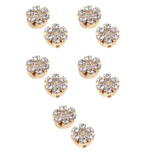 BESTYASH 5 Sätze Hemdknopf-box Damen Manschettenknöpfe Schmuck Manschettenknöpfe Stilvolle Knöpfe Wäscheständer Haken Hemd Mit Manschetten Hemdüberzüge Mit Knöpfen Strasssteine 2 Stück * 5 von BESTYASH