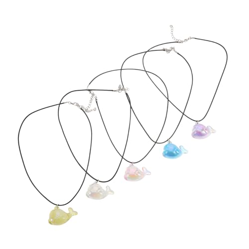 BESTYASH 5 Stück Acryl-delfin: Wal-anhänger-halskette Mit -thema-anhänger-charms, thema-schmuck Für Sommerferien, Party- von BESTYASH