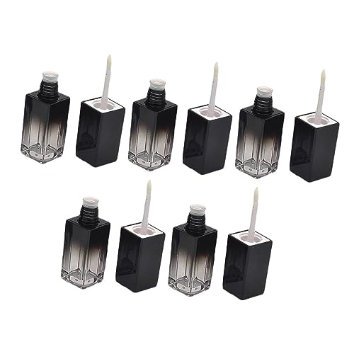 BESTYASH 5 Stück Chic UV Schwarz Farbverlauf Lippenöl Tube Leere Lip Gloss Flasche Wiederverwendbar Design für DIY Kosmetik für Lippenpflege und Make Up von BESTYASH