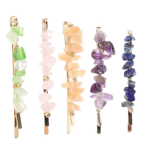 BESTYASH 5 Stück Metall Haarnadeln Haarklammern Für Damen Bunte Bobby Pins Haarspangen Stilvolle Haarschmuck Für Hochzeiten Und Partys von BESTYASH