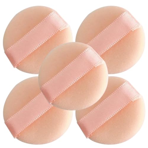 BESTYASH 5 Stück Pulver Mini Make-up-schwämme in Großen Mengen Gesichts- Finger Geformt Winzig Körper Lose Mischen Beflockte Puderquaste Kissen Puff Basierend Klein Runden Beflockung von BESTYASH