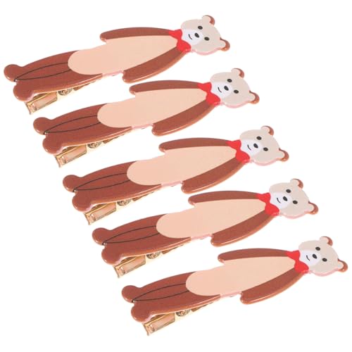 BESTYASH 5 Stück Teiliges Cartoon Tier Haarspangen für Mädchen Niedliche Haarklammern Zufälligen Farben und Stilen für Haarschmuck und Tägliche Outfits Zufällige Farbe von BESTYASH