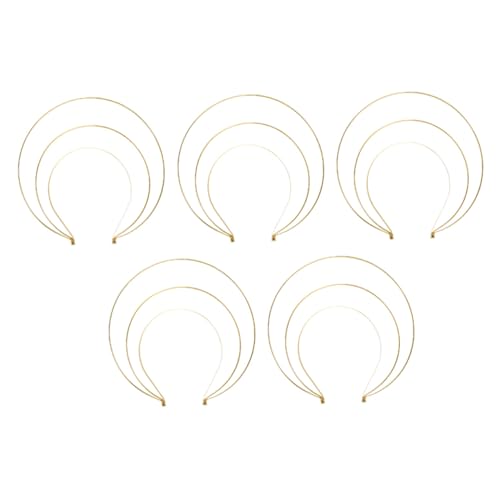 BESTYASH 5 Stück Teiliges Goddess Crown aus Robustem Dreilagiges Tiara Headband für Damen und Mädchen Komfortabel Hautschonend für Hochzeiten Partys Geburtstage und Prom von BESTYASH