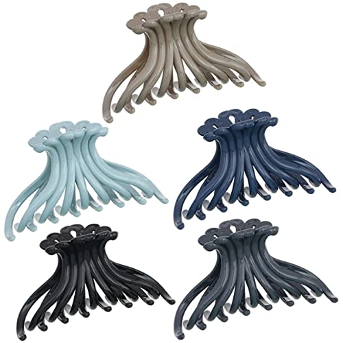 BESTYASH 5 Stück Teiliges Haarklammern Rutschfeste Haarspangen für Dickes Haar Stilvolle Kralle Clips für Damen für Besondere Anlässe Vielseitige Haaraccessoires von BESTYASH