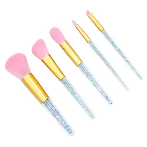 BESTYASH 5 Stück Teiliges Make Up Pinselset mit Professionelle Foundation Puder und Augenbrauenpinsel für Damen für Tägliches und Professionelles Make Up Hochwertige Synthetische Borsten von BESTYASH