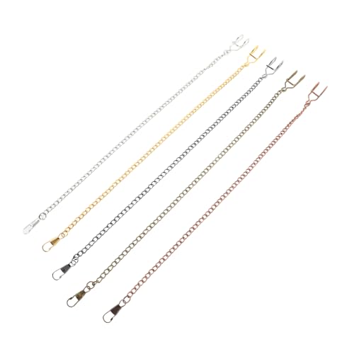 BESTYASH 5 Stück Vintage Taschenuhrenkette Langlebiger Legierung Jeanshosen Kettenglieder für Herren Business und Freizeitmode Zubehör von BESTYASH