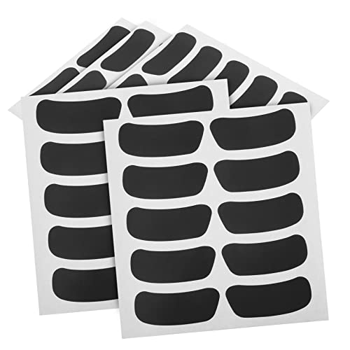 BESTYASH 50 Blatt Sportliche Augenklappe Augenschwarze Aufkleber Für Den Sport Augenaufkleber Tragbar Auge Schwarze Aufkleber Fans Streifenaufkleber Sportlokalaufkleber Ausbildung Klein Pvc von BESTYASH