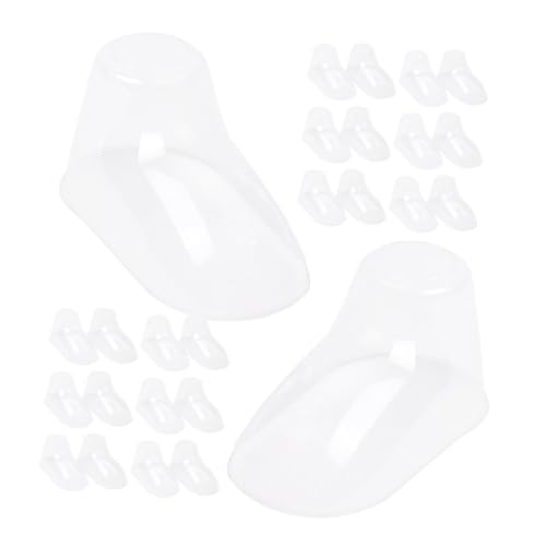 BESTYASH 50 Stück Fußmodell Kunststoff Schuhspanner Transparent Schuhform für Junge Mädchen Schuhe Socken Display Ständer Laden und Zuhause Gebrauch von BESTYASH