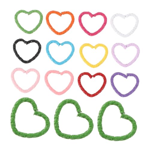 BESTYASH 50 Stück Liebesform Haarschmuck für Haarclips für Zöpfe und Dreads Stilvolle Haaraccessoires aus Metall für Auftritte und Feste von BESTYASH