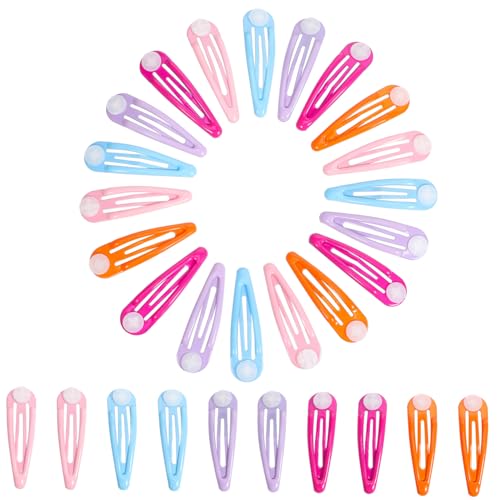 BESTYASH 50stücke Haarspangen Mit Druckknöpfen Bunte Haarspangen Für Frauen Kleine Rutschfeste Haar-accessoires Zum Stylen von BESTYASH