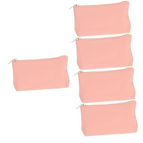 BESTYASH 5St Kosmetiktasche große Tasche mit Reißverschluss Geldbörsen aus Segeltuch Kompakte Wechseltasche aufbewahrungssack Storage Pockets makeupbag Münzbeutel geschmeidige Geldtasche Pu von BESTYASH