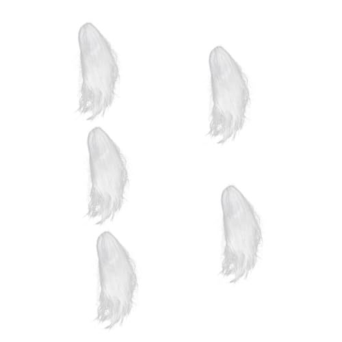 BESTYASH 5st Schwarz-weiße Vergänglichkeitsperücke Halloween-cosplay-zubehör Lange Perücke Gruseliger Geist Halloween- -kostüm- Spukhaus Lange Synthetische Pp von BESTYASH