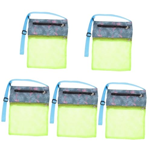 BESTYASH 5st Strandtasche Mesh-Strand-sammeltasche Strandspielzeugtasche Für Kinder Netzbeutel Reisezubehör Strand-mesh-Tasche Outdoor-zubehör Reise-Einkaufstasche Draussen Oxford-Stoff von BESTYASH
